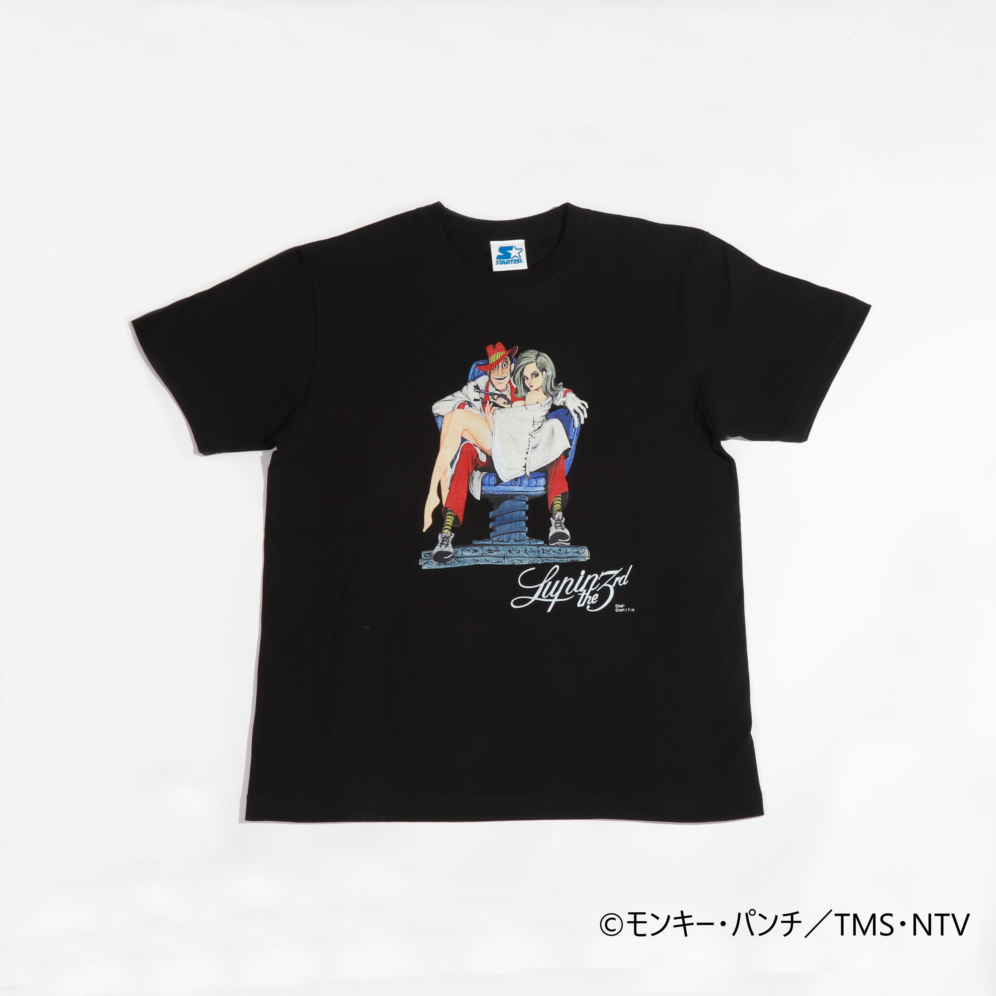 58.スターターＴシャツ 【モンキー・パンチ】②ルパンと不二子（M）/ Starter T-shirt Monkey punch  ②Lupin&Fujiko printed (M)