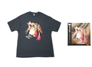 STEINS;GATE 因果旋律のシンフォニー  レコードジャケットTシャツ チャコール　※7月中旬お届け