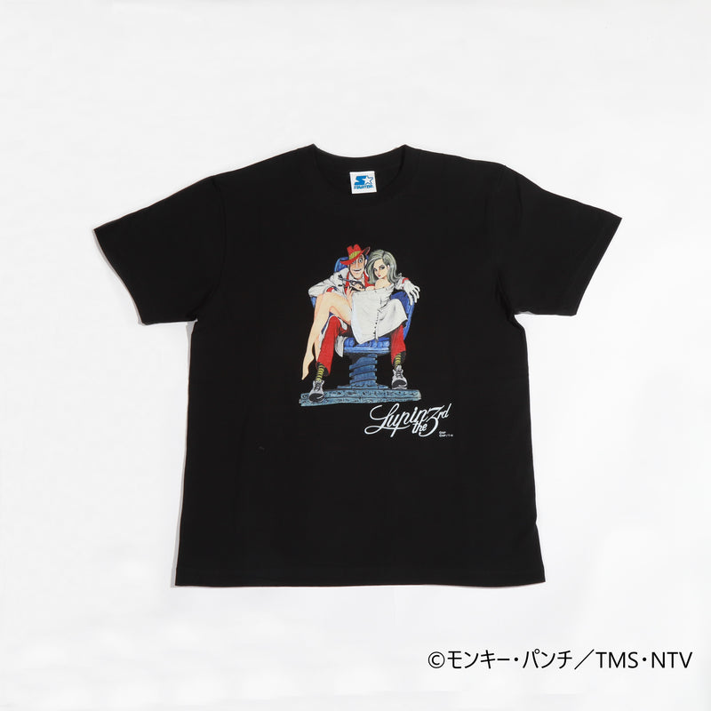 59.スターターＴシャツ 【モンキー・パンチ】②ルパンと不二子（L）/ Starter T-shirt Monkey punch ② Lupin&Fujiko printed (L)