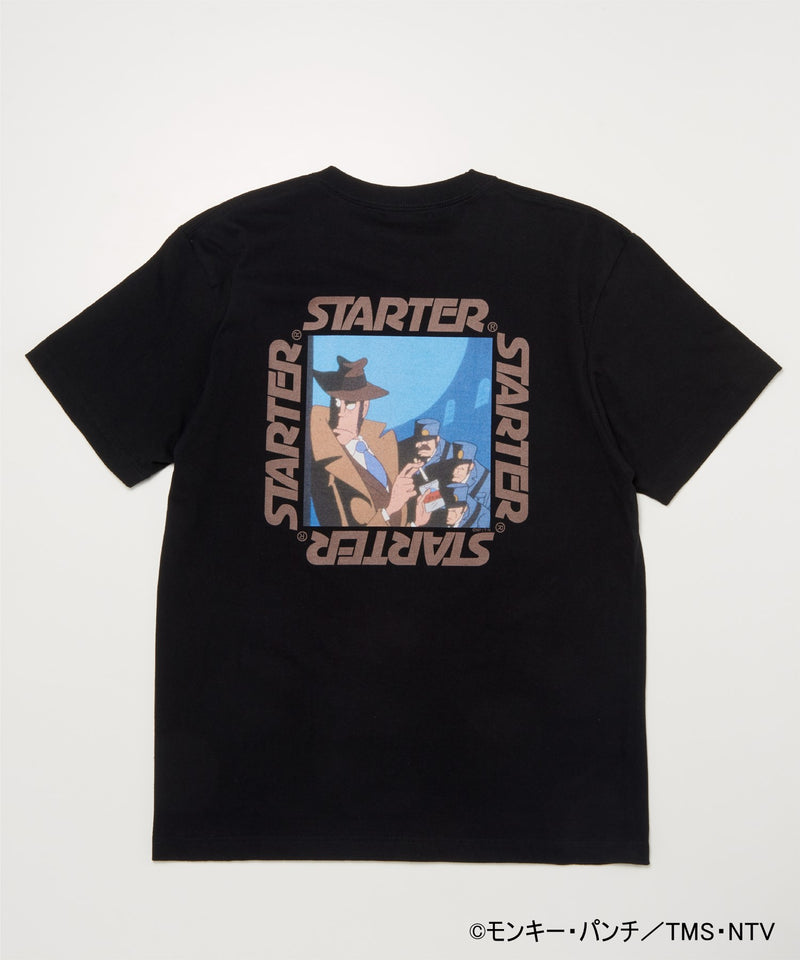 49.スターターＴシャツ 【銭形】 黒（M）/ Starter T-shirt Goemon printed (M)