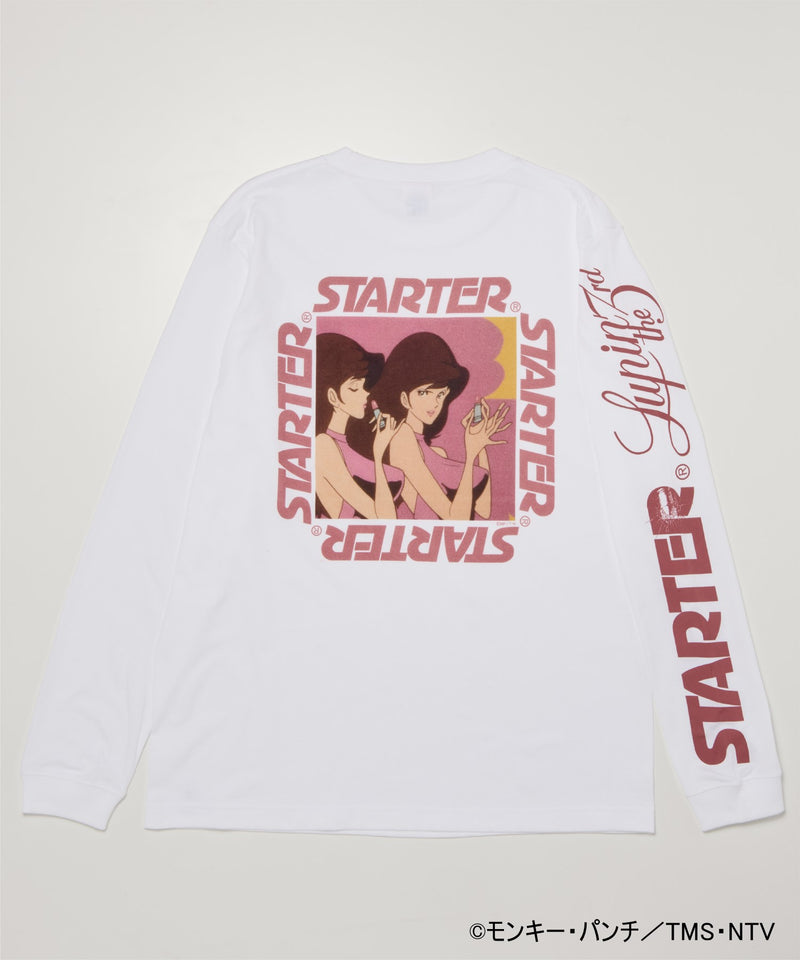 12.スターターロングＴシャツ 【不二子】 白（LL）/ Starter long T-shirt Fujiko printed (LL)